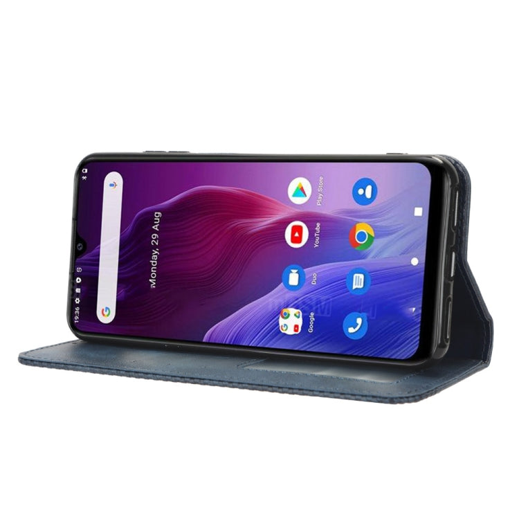 For Cubot P60 Magnetic Buckle Retro Texture Leather Phone Case