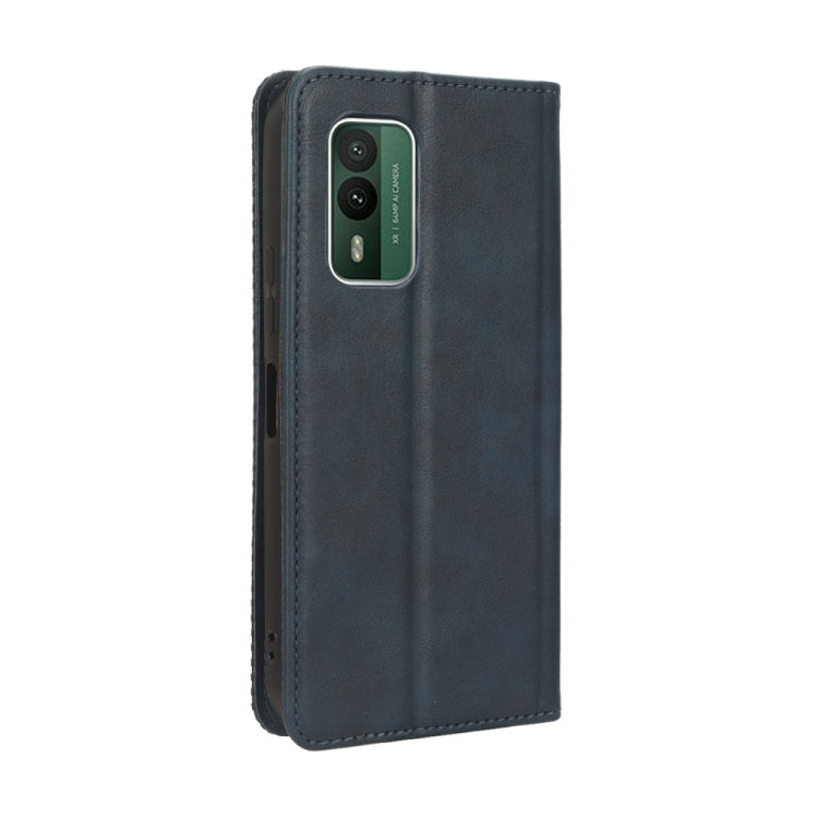 For Nokia XR21 Magnetic Buckle Retro Texture Leather Phone Case