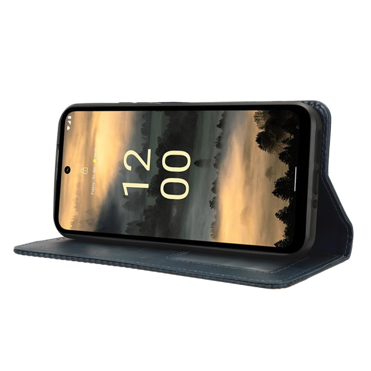 For Nokia XR21 Magnetic Buckle Retro Texture Leather Phone Case