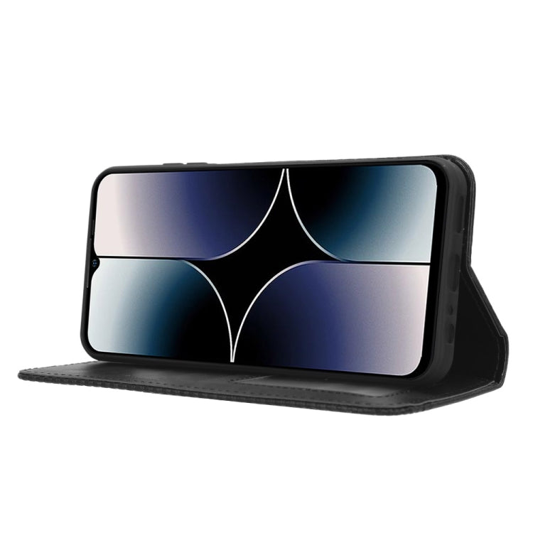 For Ulefone Note 16 Pro Magnetic Buckle Retro Texture Leather Phone Case