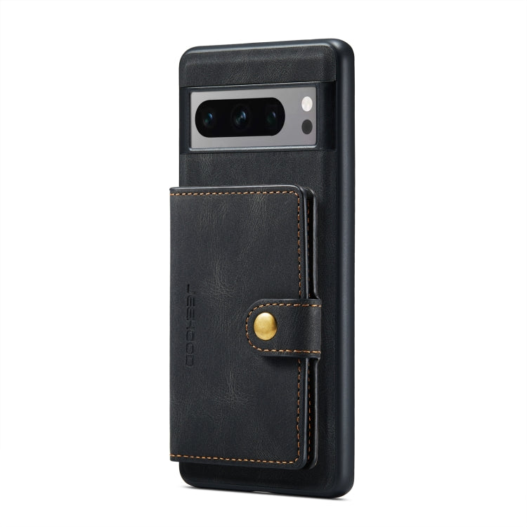 For Google Pixel 8 Pro JEEHOOD Retro Magnetic Detachable Wallet Phone Case