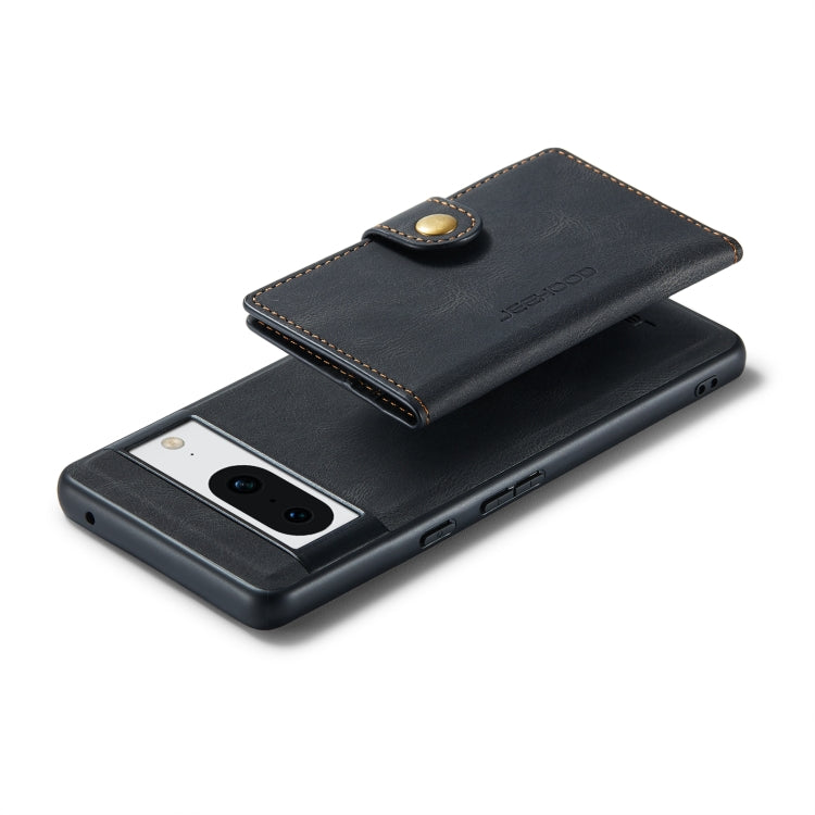 For Google Pixel 8 JEEHOOD Retro Magnetic Detachable Wallet Phone Case