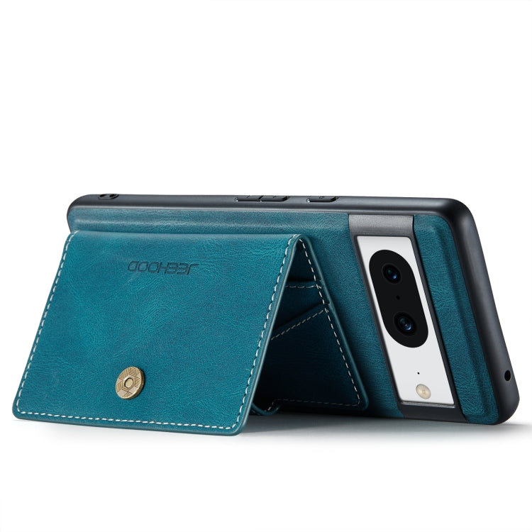 For Google Pixel 8 JEEHOOD Retro Magnetic Detachable Wallet Phone Case