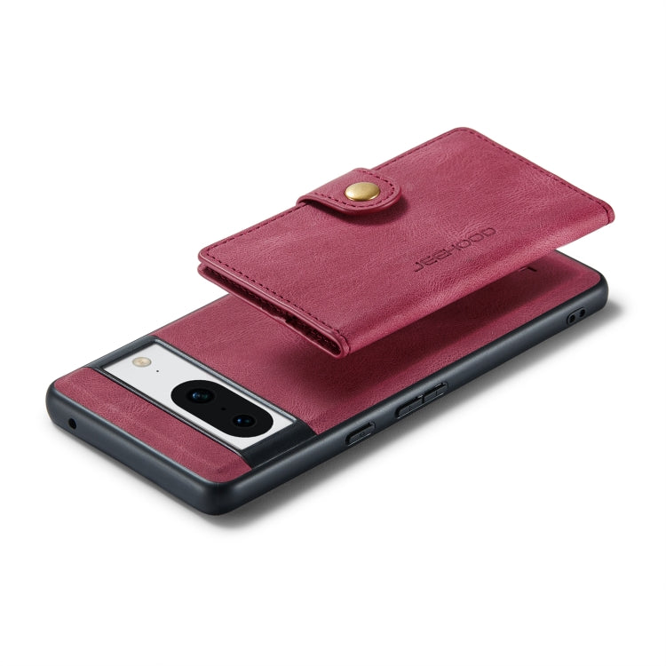 For Google Pixel 8 JEEHOOD Retro Magnetic Detachable Wallet Phone Case
