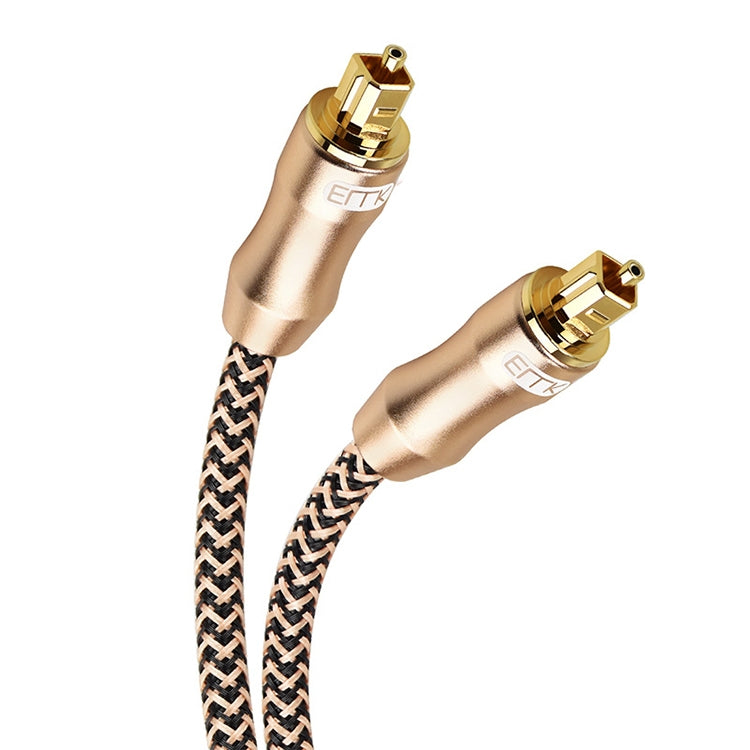 1m EMK OD6.0mm Gold-plated TV Digital Audio Optical Fiber Connecting Cable