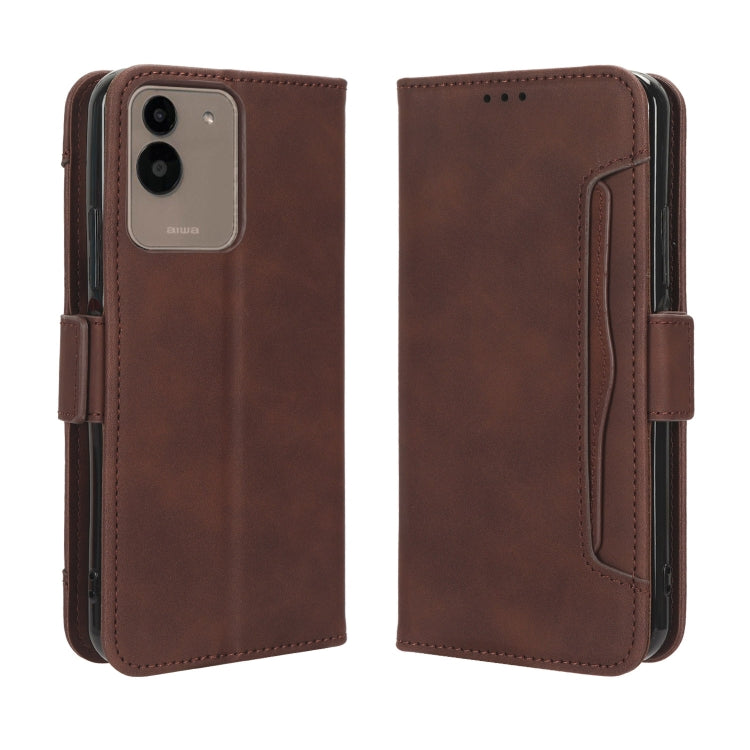 For Aiwa Phone B-2 JA3-SMP0602 Skin Feel Calf Texture Card Slots Leather Phone Case