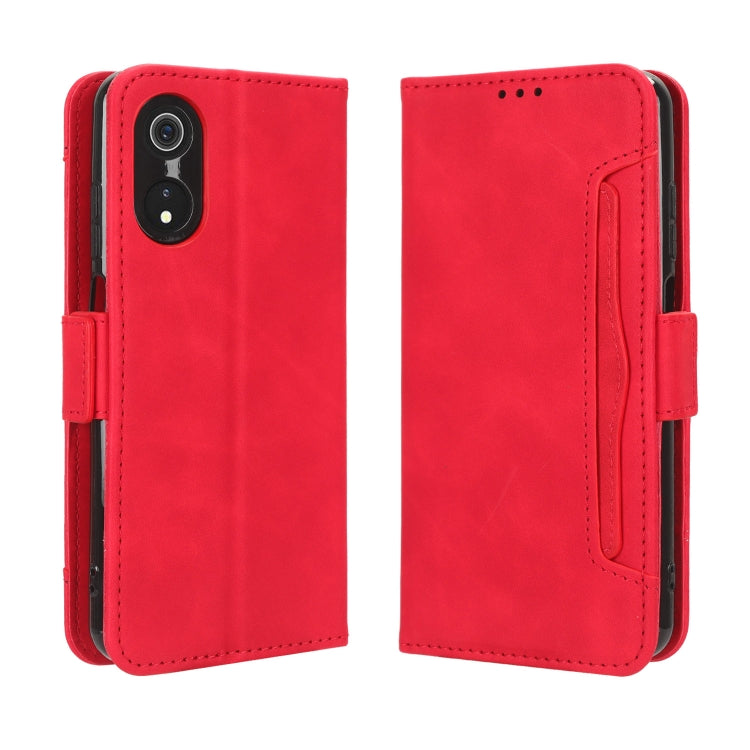 For Cubot P60 Skin Feel Calf Texture Card Slots Leather Phone Case