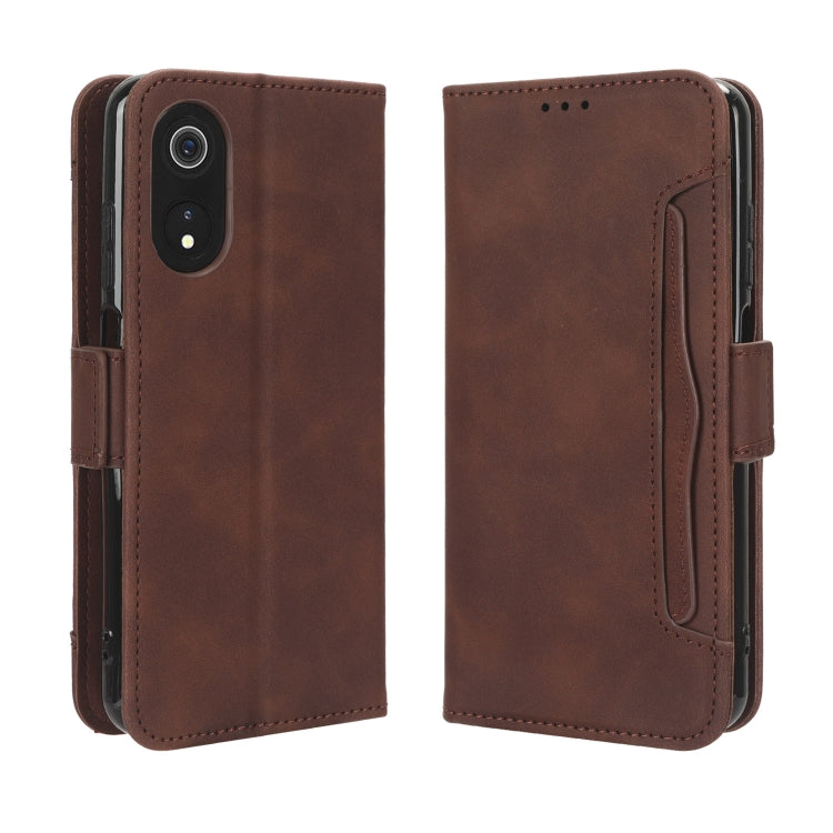 For Cubot P60 Skin Feel Calf Texture Card Slots Leather Phone Case