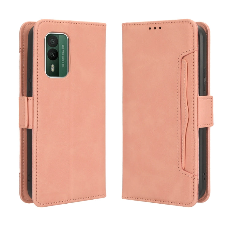 For Nokia XR21 Skin Feel Calf Texture Card Slots Leather Phone Case