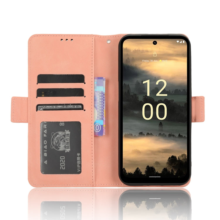 For Nokia XR21 Skin Feel Calf Texture Card Slots Leather Phone Case