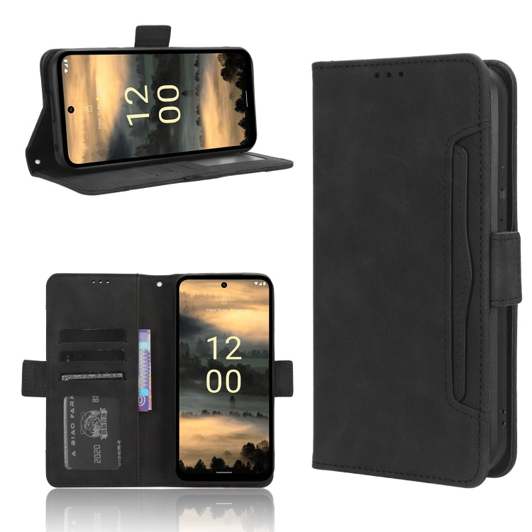 For Nokia XR21 Skin Feel Calf Texture Card Slots Leather Phone Case