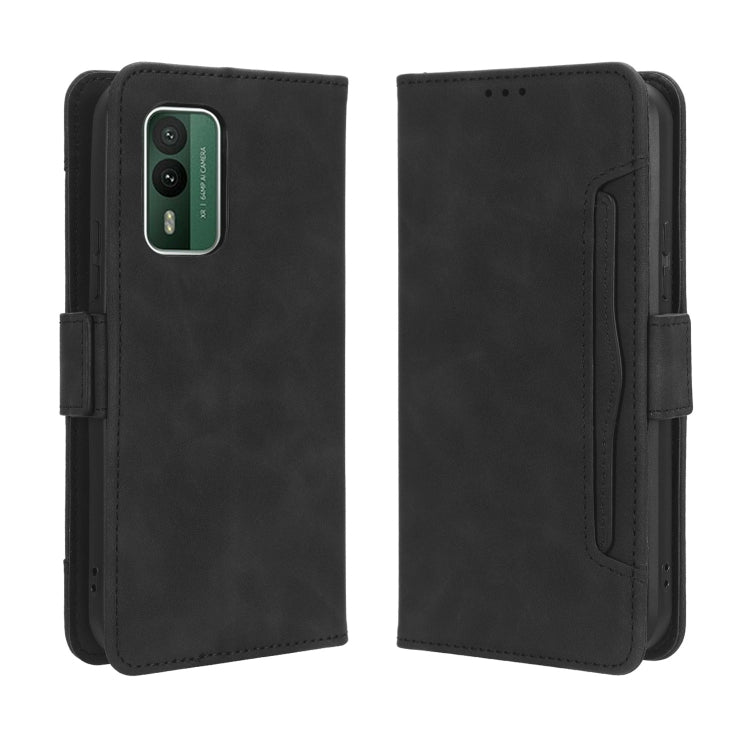 For Nokia XR21 Skin Feel Calf Texture Card Slots Leather Phone Case