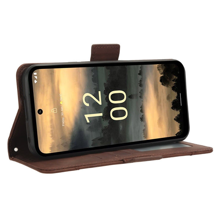 For Nokia XR21 Skin Feel Calf Texture Card Slots Leather Phone Case