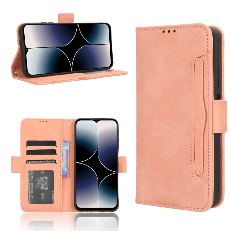 For Ulefone Note 16 Pro Skin Feel Calf Texture Card Slots Leather Phone Case