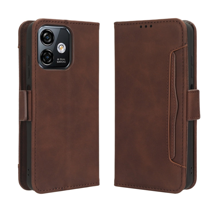 For Ulefone Note 16 Pro Skin Feel Calf Texture Card Slots Leather Phone Case