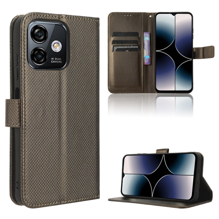 For Ulefone Note 16 Pro Diamond Texture Leather Phone Case
