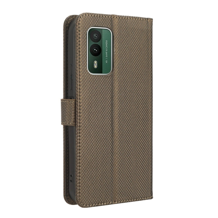 For Nokia XR21 Diamond Texture Leather Phone Case