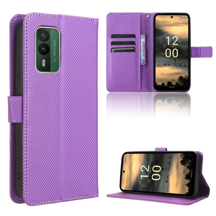 For Nokia XR21 Diamond Texture Leather Phone Case