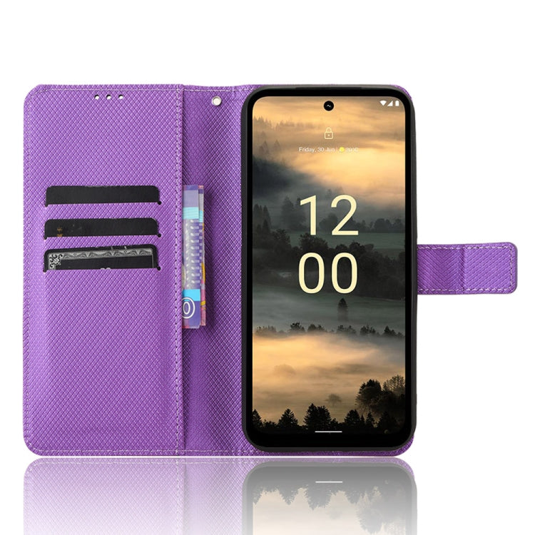 For Nokia XR21 Diamond Texture Leather Phone Case