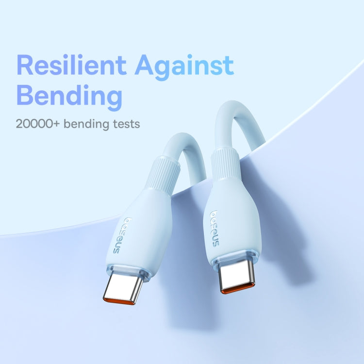 Baseus Pudding Series 100W Type-C to Type-C Fast Charging Data Cable, Length: