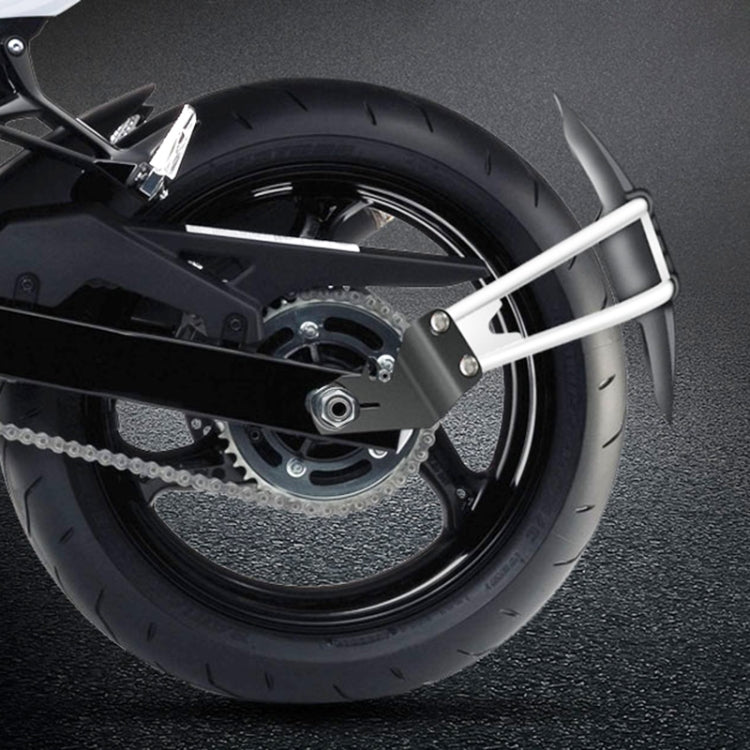 Motorcycle Stainless Steel Modified Rear Wheel Fender Dustproof Splash Flaps Mudguards Fender Guard, Style:E Style Foot