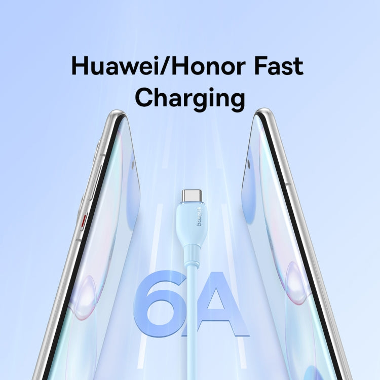 Baseus Pudding Series 100W USB to Type-C Fast Charging Data Cable, Length: