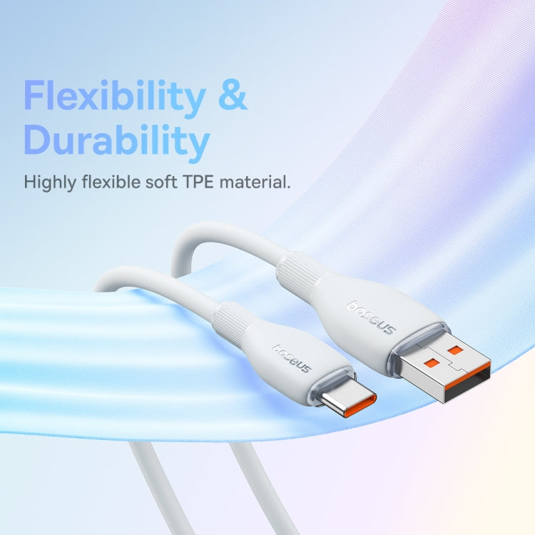 Baseus Pudding Series 100W USB to Type-C Fast Charging Data Cable, Length: