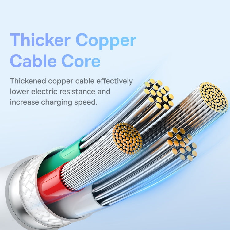 Baseus Pudding Series 100W USB to Type-C Fast Charging Data Cable, Length: