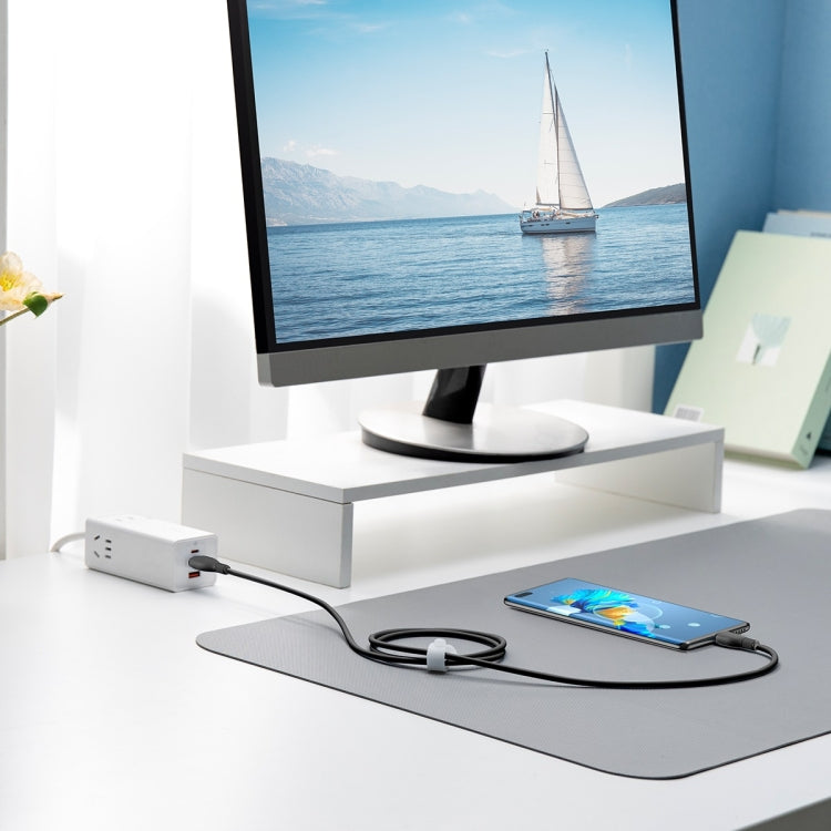 Baseus Pudding Series 100W USB to Type-C Fast Charging Data Cable, Length: