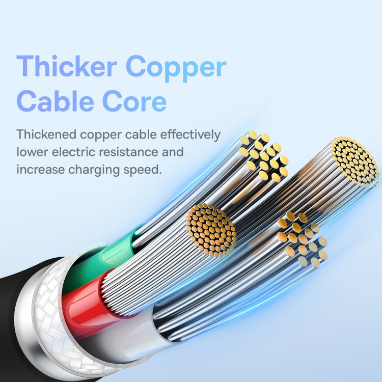 Baseus Pudding Series 100W USB to Type-C Fast Charging Data Cable, Length: