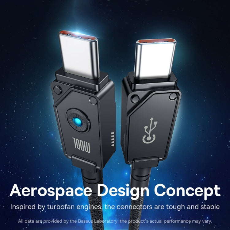 Baseus Unbreakable Series 100W Type-C to Type-C Fast Charging Data Cable, Length: