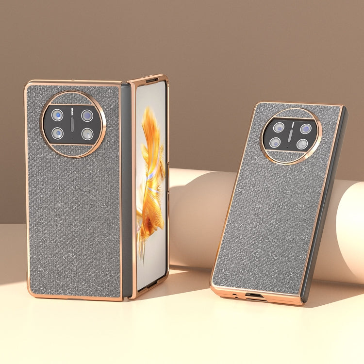 For Huawei Mate X3 Nano Plating Diamond Texture Phone Case