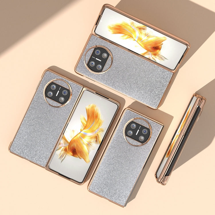 For Huawei Mate X3 Nano Plating Diamond Texture Phone Case