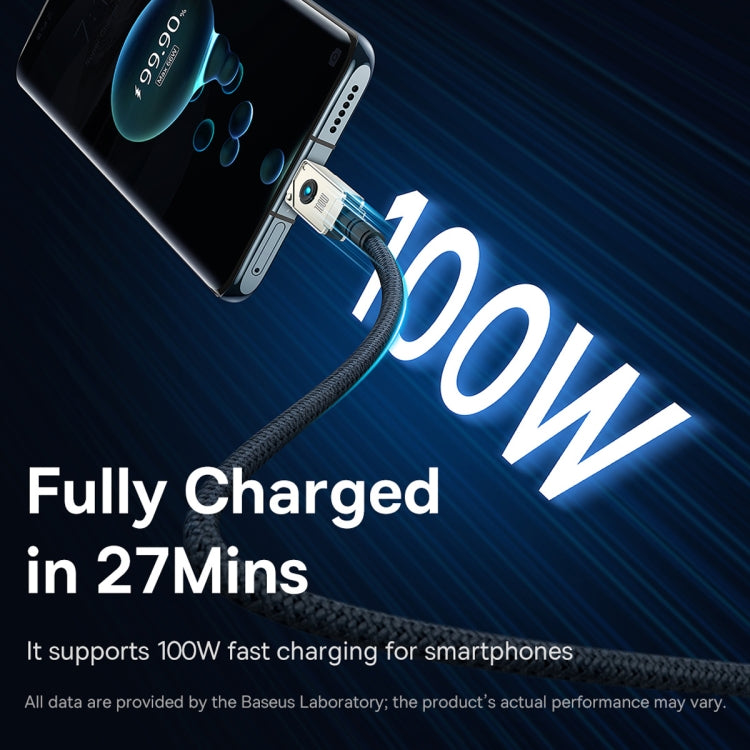 Baseus Unbreakable Series 100W USB to Type-C Fast Charging Data Cable, Length: