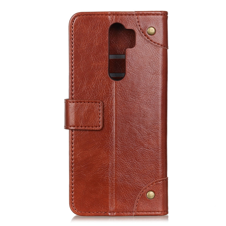 For Xiaomi Redmi 9 Copper Buckle Nappa Texture Horizontal Flip Leather Case with Holder & Card Slots & Wallet