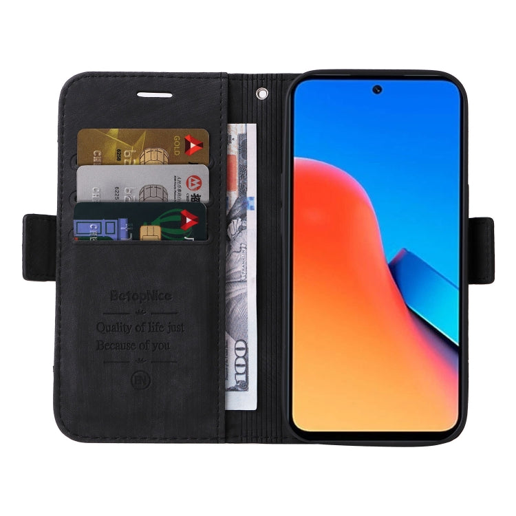 For Xiaomi Redmi 12 4G BETOPNICE Dual-side Buckle Leather Phone Case