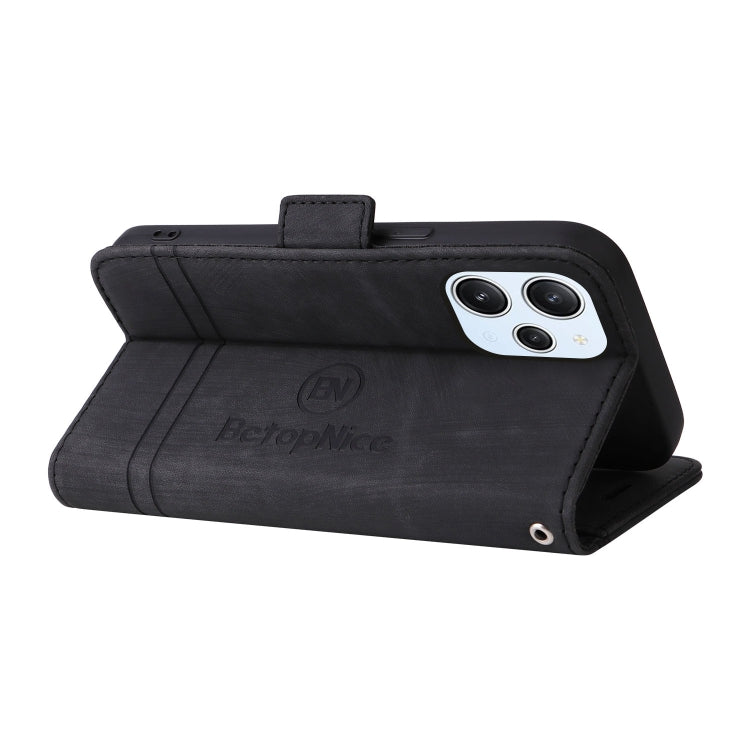 For Xiaomi Redmi 12 4G BETOPNICE Dual-side Buckle Leather Phone Case