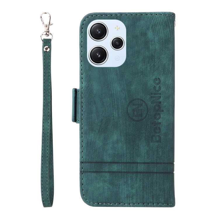 For Xiaomi Redmi 12 4G BETOPNICE Dual-side Buckle Leather Phone Case