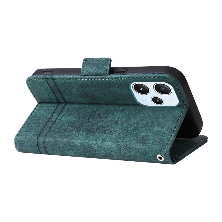 For Xiaomi Redmi 12 4G BETOPNICE Dual-side Buckle Leather Phone Case