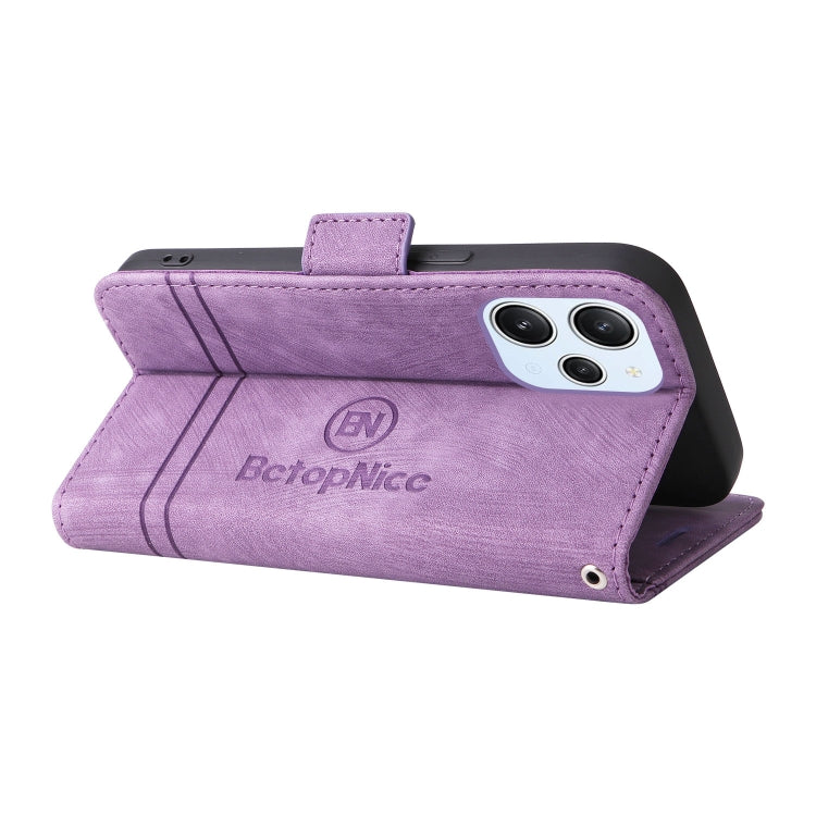 For Xiaomi Redmi 12 4G BETOPNICE Dual-side Buckle Leather Phone Case