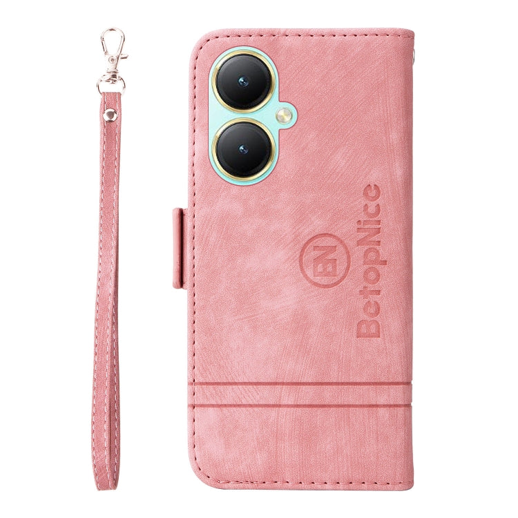 For vivo Y35+ BETOPNICE Dual-side Buckle Leather Phone Case