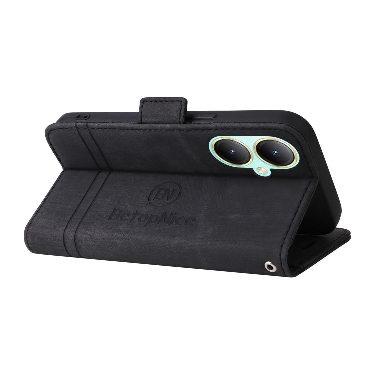 For vivo Y35+ BETOPNICE Dual-side Buckle Leather Phone Case