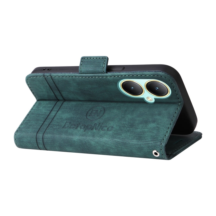 For vivo Y35+ BETOPNICE Dual-side Buckle Leather Phone Case