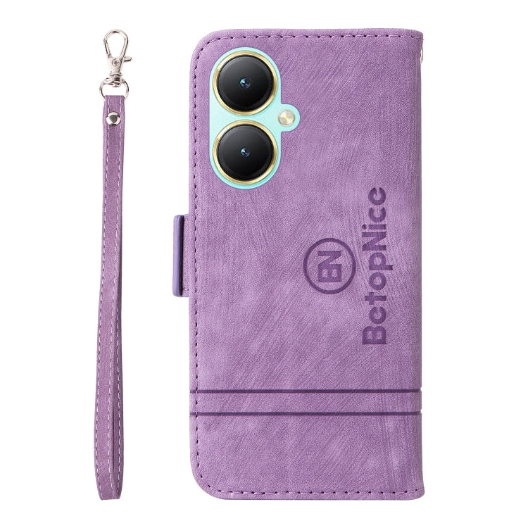 For vivo Y35+ BETOPNICE Dual-side Buckle Leather Phone Case