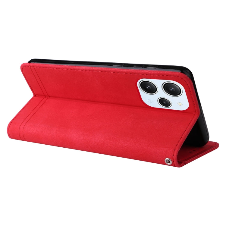 For Xiaomi Redmi 12 4G Skin Feel Life Tree Metal Button Leather Phone Case