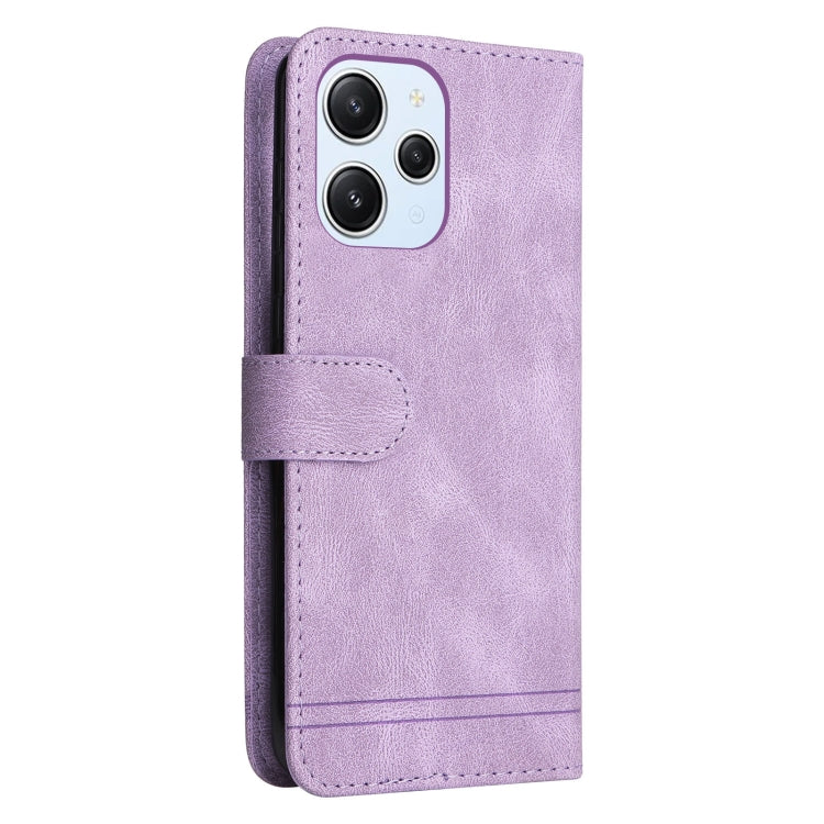 For Xiaomi Redmi 12 4G Skin Feel Life Tree Metal Button Leather Phone Case