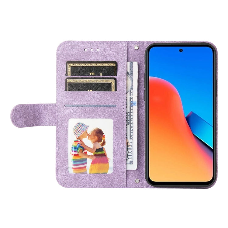 For Xiaomi Redmi 12 4G Skin Feel Life Tree Metal Button Leather Phone Case