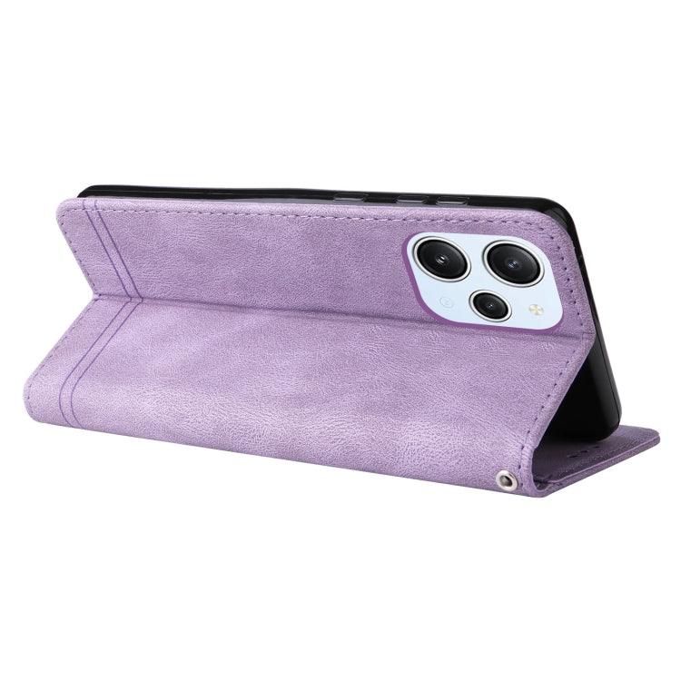 For Xiaomi Redmi 12 4G Skin Feel Life Tree Metal Button Leather Phone Case