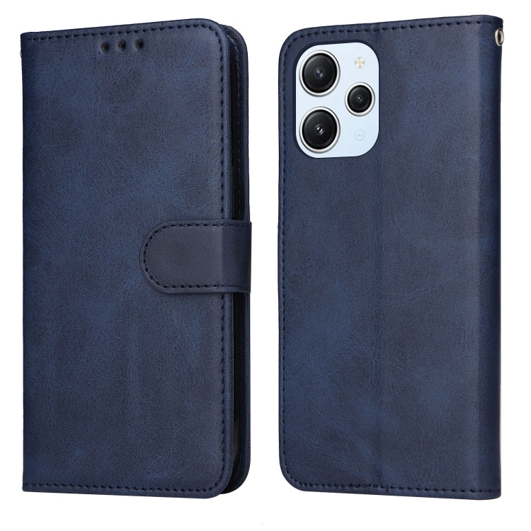 For Xiaomi Redmi 12 4G Classic Calf Texture Flip Leather Phone Case