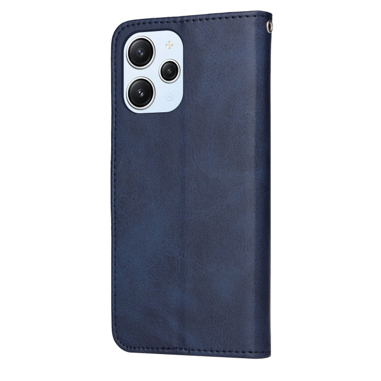 For Xiaomi Redmi 12 4G Classic Calf Texture Flip Leather Phone Case